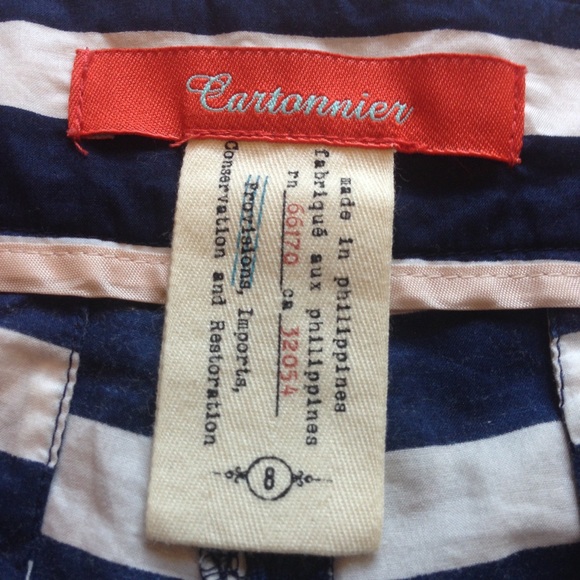 Anthropologie Cartonnier striped lace shorts - Picture 4 of 6